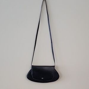 Vintage Nina Ricci Paris Elegant Black Crossbody Bag